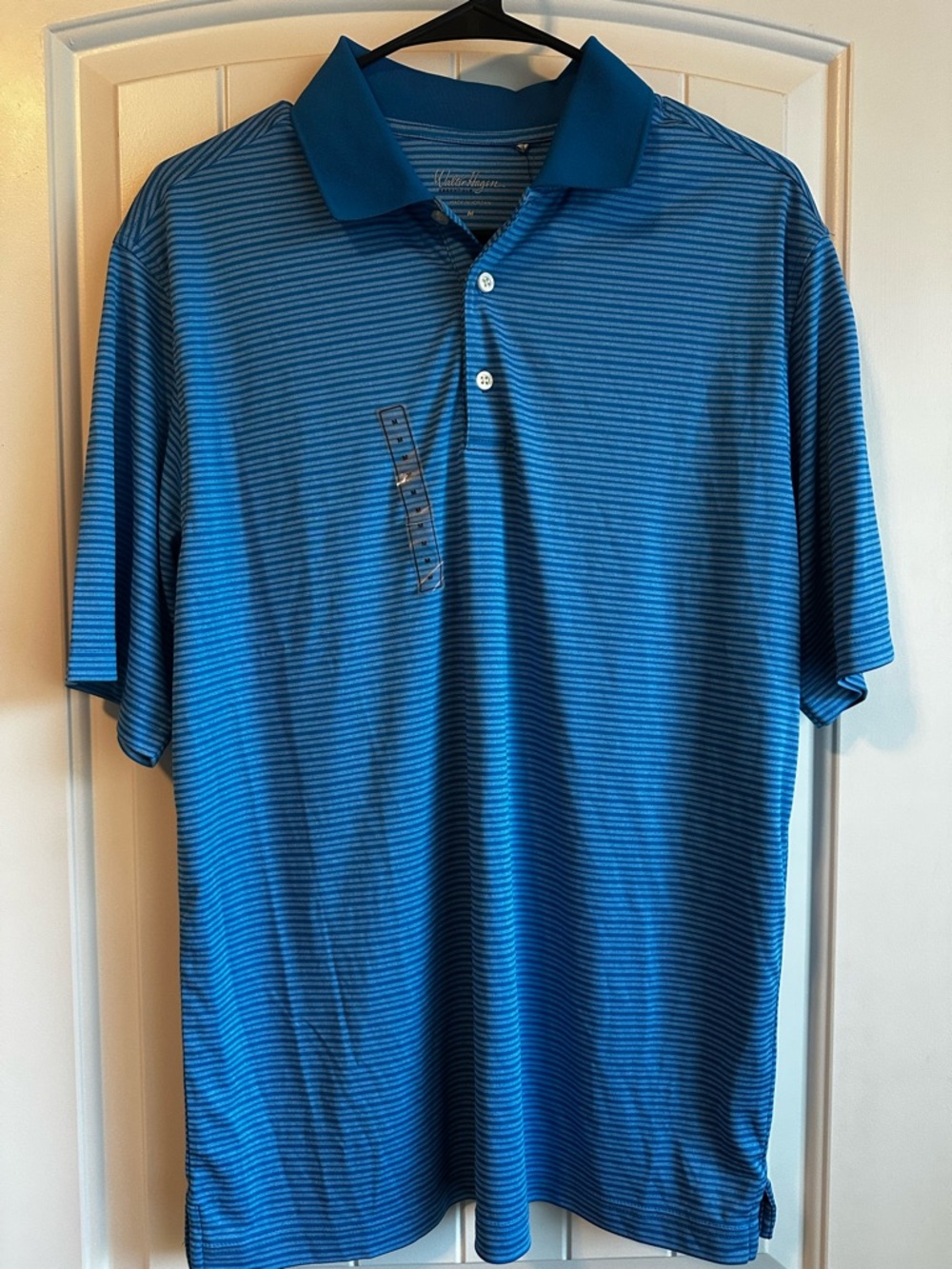 Walter Hagen Men’s Performance Golf Polo Blue Size Medium NWT